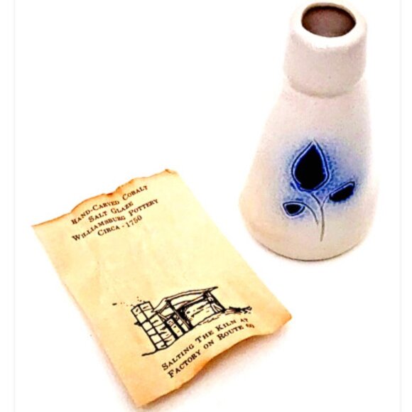 Cobalt Salt Glaze Williamsburg Pottery by JE Maloney Circa 1750 Antique - Picture 1 of 5